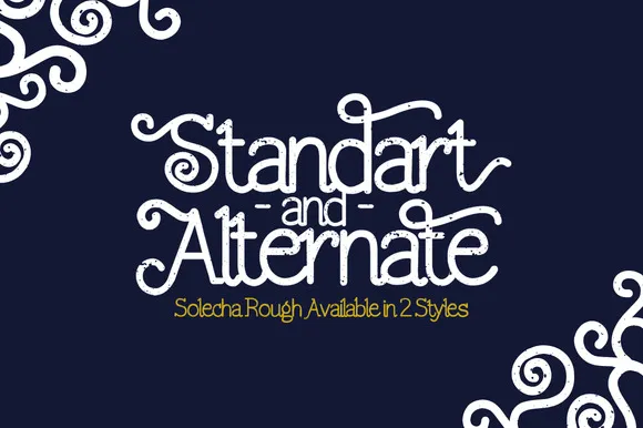 Solecha Rough Typeface