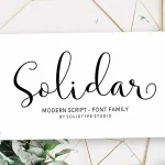 Solidar Script Font