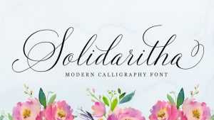 Solidaritha Script Font › Fontesk