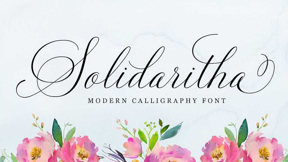 Solidaritha Script Font › Fontesk