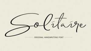 Solitaire Script Font › Fontesk