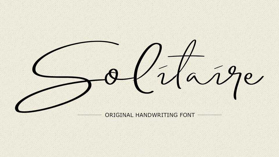 Solitaire Script Font › Fontesk