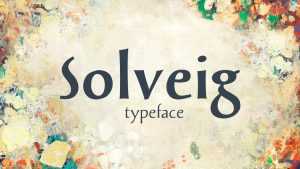 Solveig Font Family › Fontesk