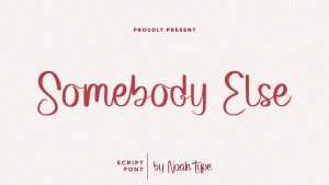 Somebody Else Font › Fontesk