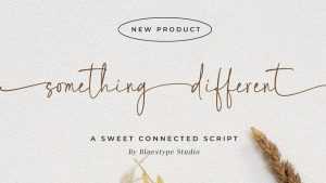 Something Different Font › Fontesk