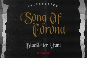 Song of Corona - Blackletter Font