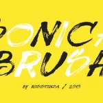 Sonica Brush Font