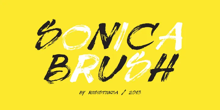 Sonica Brush Font