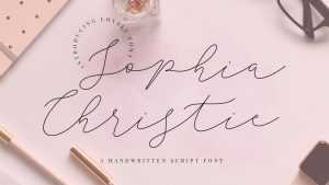 Sophia Christie Script Font › Fontesk