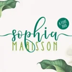 Sophia Marisson Script Font Duo - Fonte Grátis Sophia Marisson Script Font Duo