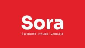 Sora Font Family › Fontesk