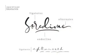 Soredime – Signature Font