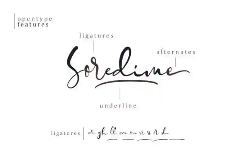 Soredime – Signature Font