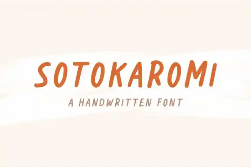 Sotokaromi Display Font