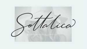 Sottalica Script Font › Fontesk