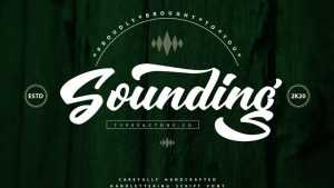 Sounding Script Font › Fontesk