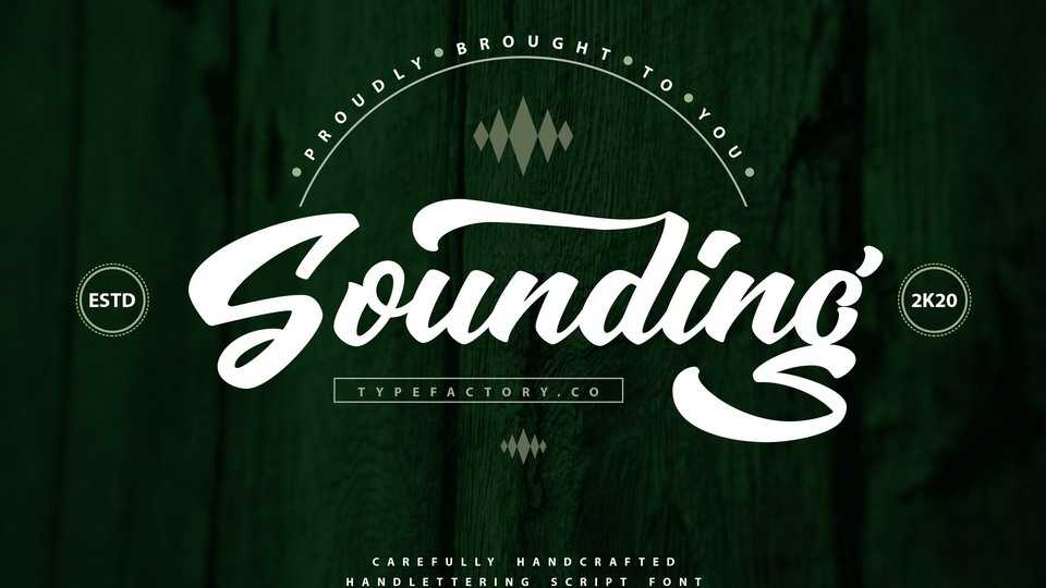 Sounding Script Font › Fontesk