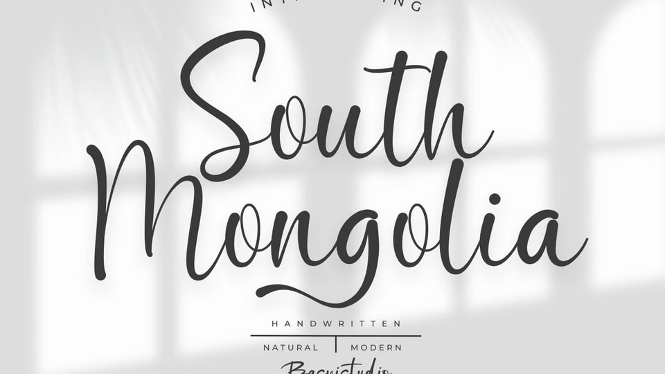 South Mongolia Font › Fontesk