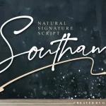 Southam Natural Script Font - Fonte Grátis Southam Natural Script Font