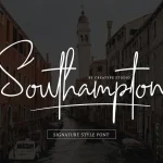Southampton Signature Style Font