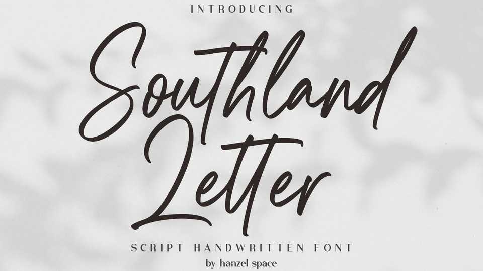 Southland Letter Font › Fontesk