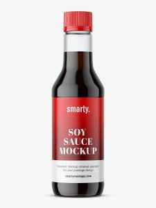 Soy sauce mockup