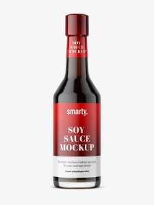 Soy sauce mockup