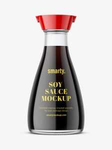 Soy sauce mockup