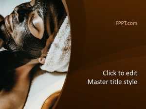 Spa Facial Mask PowerPoint Template