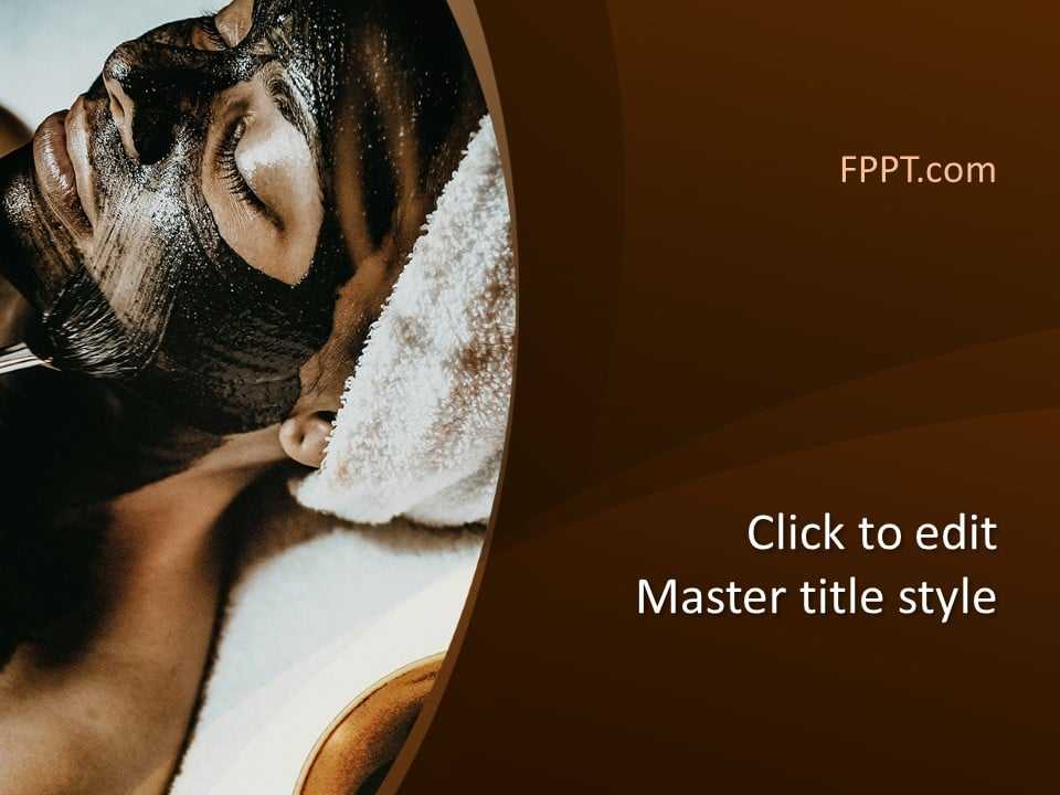 Spa Facial Mask PowerPoint Template