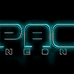 Spac3 neon font