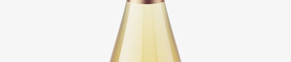 Sparkling wine bottle mockup