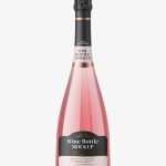 Sparkling wine bottle mockup
