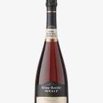 Sparkling wine bottle mockup