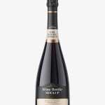 Sparkling wine bottle mockup
