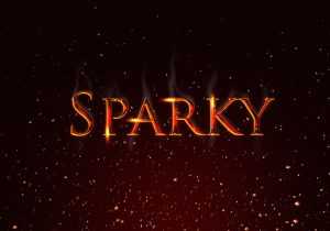 Sparky Text Effect PSD