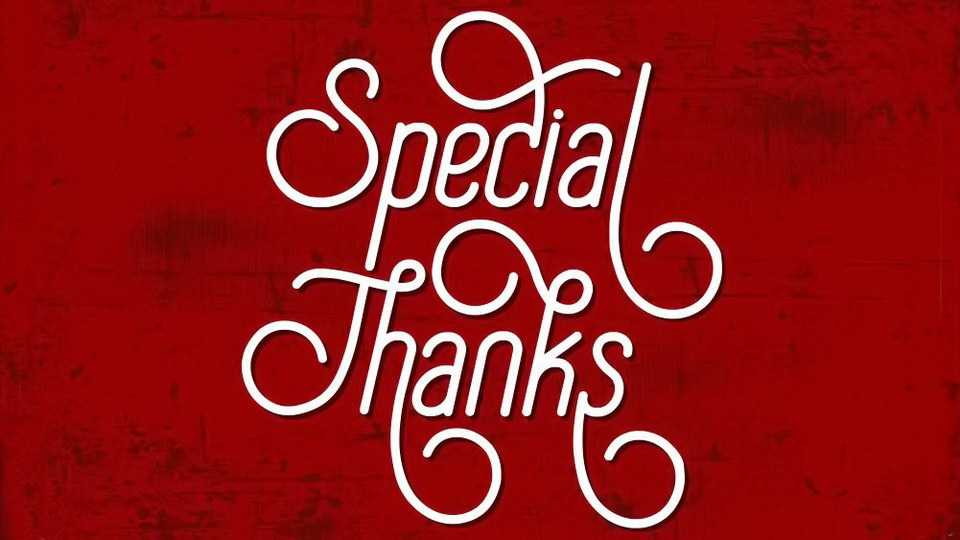 Special Thanks Script Font › Fontesk