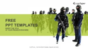 Special weapons and tactics team PowerPoint Templates