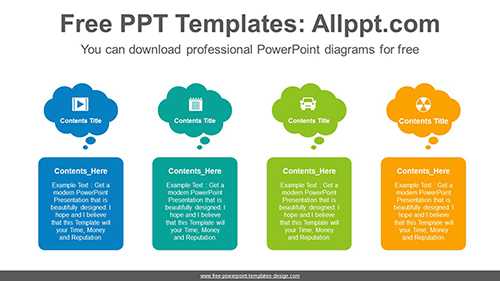 Speech bubble banner PowerPoint Diagram Template