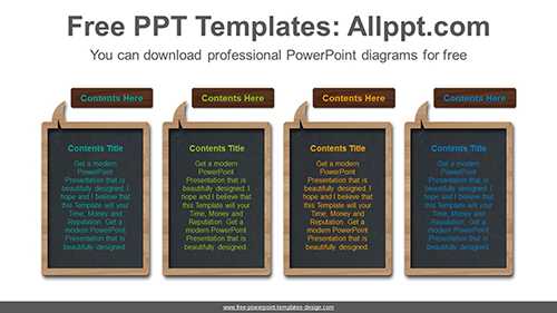 Speech bubble blackboard PowerPoint Diagram Template
