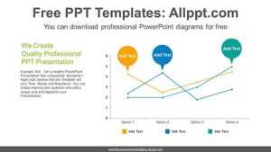 Speech Bubble Line Chart PPT Diagram