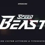 Speed Beast Display Font