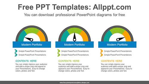 Speedometer Arrows PowerPoint Diagram