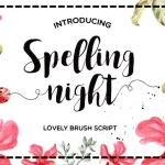 Spelling Night Font