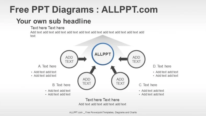 Spheres And Arrows Organization PPT Diagrams