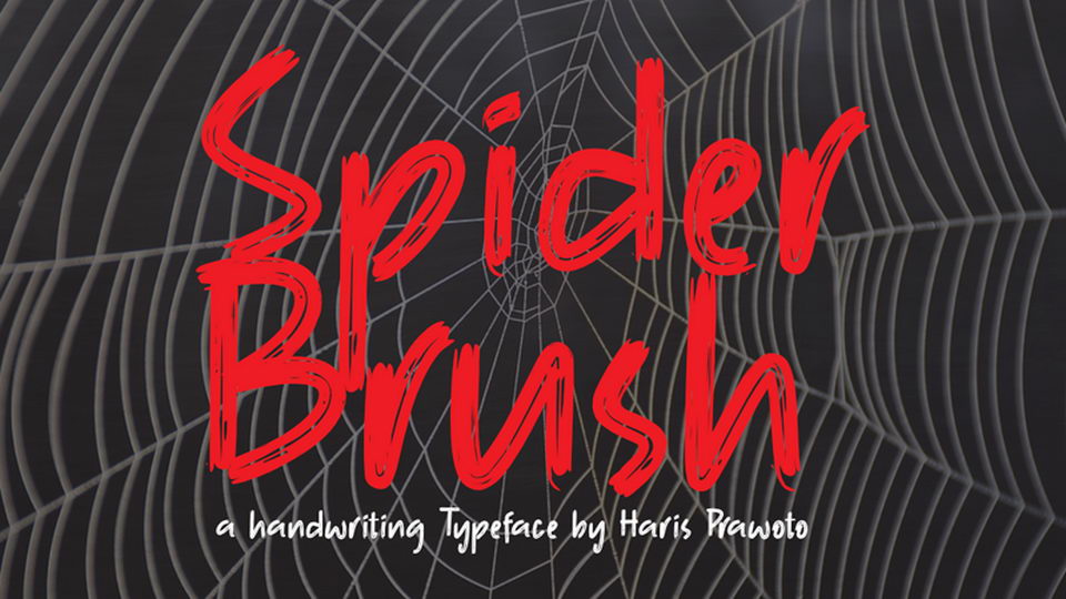 Spider Brush Font › Fontesk