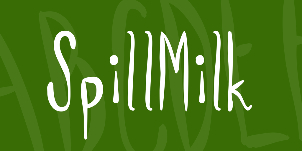 SpillMilk Font