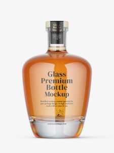 Spirits bottle mockup