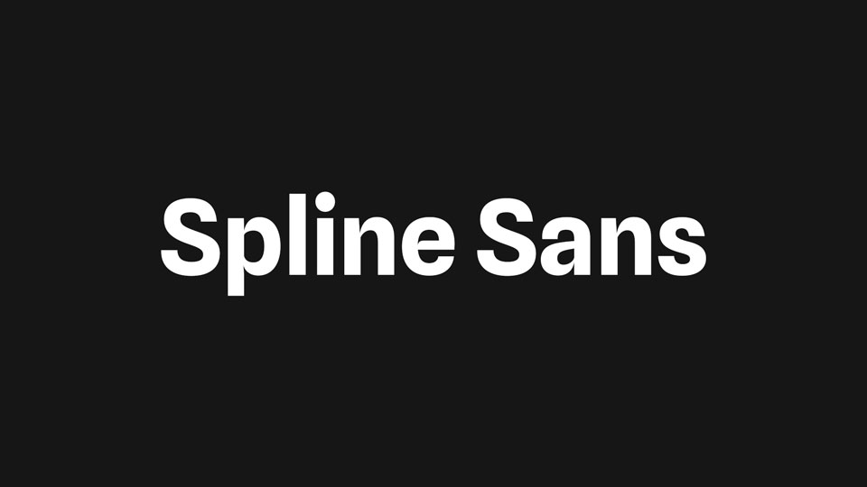 Spline Sans Font Family › Fontesk