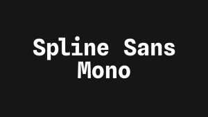Spline Sans Mono Font Family › Fontesk